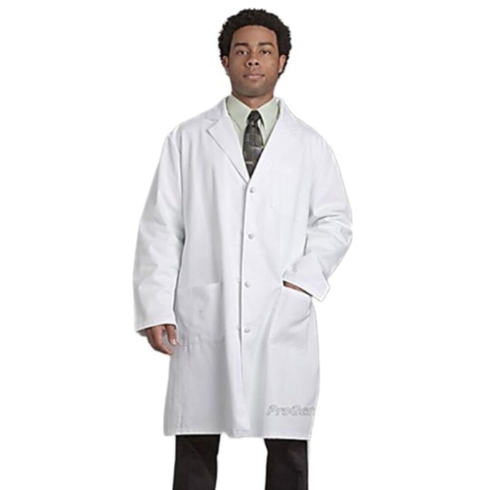 NEW! [GROUP OF 3] Superior Uniform Men Cotton Knee Length Lab Coat - Size Medium